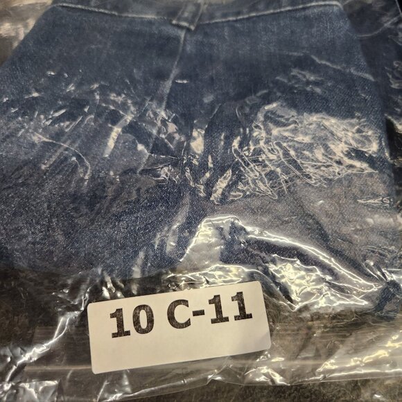 Madewell Raw-Hem Mini Wrap Jean Skirt in Cardiff Wash Size 6 Blue Denim - Picture 10 of 10